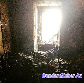 Bakıda tanınmış müğənninin evi yandı - Fotolar+Video