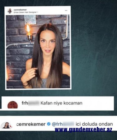 "Başın niyə böyükdür" yazan izləyicisinə elə cavab verdi ki... - foto