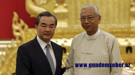 Çinin xarici işlər naziri Myanmanın liderləri ilə görüş keçirib