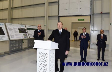 Azərbaycan Prezidenti Sumqayıt Kimya Sənaye Parkında olub - FOTOLAR
