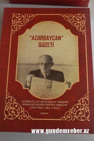 “Azərbaycan” qəzeti, Azərbaycan Demokrat Firqəsi Mərkəzi Komitəsinin orqanı (1945-1946-cı illər, Təbriz)” kitabı ABŞ –da təqdim olundu