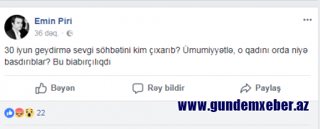 Gənc şair şəhidin xanımını TƏHQİR ETDİ - FOTO