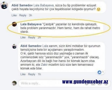 Qalmaqal: Bakı Metropoliteninin təmsilçisi azərbaycanlıları təhqir etdi - FOTO