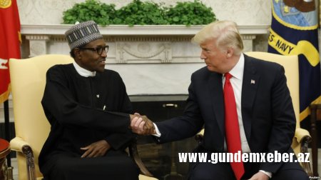 Tramp Ağ Evdə Nigeriya prezidenti Buhari ilə görüşüb