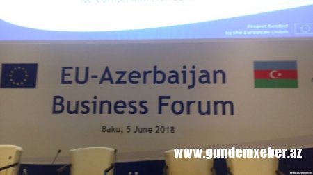 Bakıda Azərbaycan-Avropa İttifaqı biznes forumu keçirilir