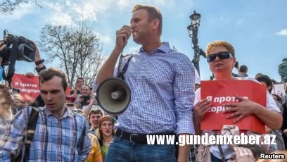 Aleksey Navalnı saxlanılıb