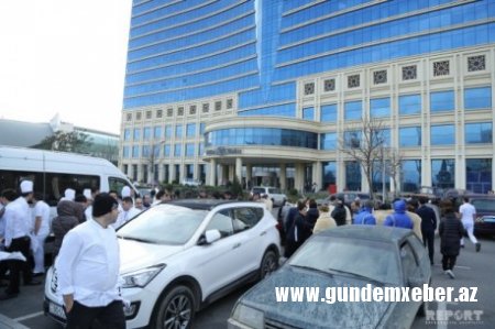 ​"Hilton Baku"da YANĞIN OLDU - FOTO