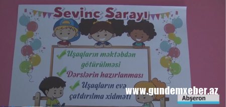 Abşeronda SEVİNC SARAYI Uşaq Bağçası fəaliyyətə başlayıb-Video