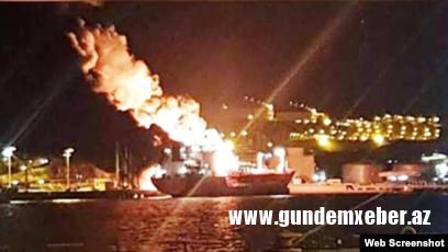 Petkim limanında gəmidə partlayış nəticəsində 1 nəfər ölüb, 17 nəfər xəsarət alıb