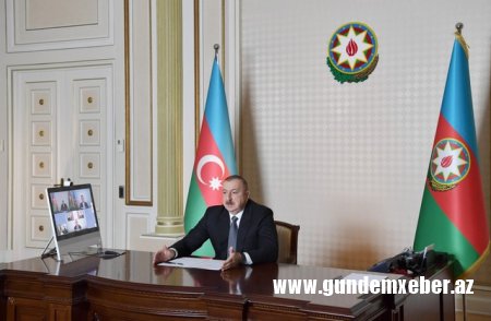 Prezident İlham Əliyev iki nazirin iştirakı ilə videobağlantı formatında iclas keçirib