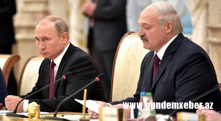 Putin və Lukaşenko Belarusdakı vəziyyəti müzakirə etdilər
