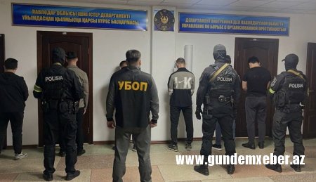 Pavlodarda qanunsuz mühafizə orqanının təşkilatçıları saxlanılıb