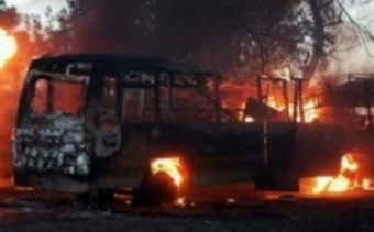 Ermənistanda mikroavtobus partladı- 7 ölü, 5 yaralı