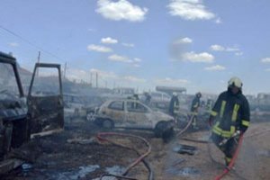 Türkiyədə dayanacaqda güclü yanğın: 70-ə yaxın maşın yandı