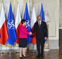 Prezident İlham Əliyev NATO Sammiti iştirakçılarının şərəfinə verilmiş naharda iştirak edib