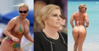 Xorvatiyanın seksual xanım Prezidenti bu fotoları ilə rekord qırır — FOTOLAR