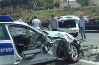 Azərbaycanda polis maşını AĞIR QƏZA törətdi - Ölən və yaralananlar var YENİLƏNİB