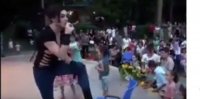 Cinsi azlıq Zaqatalada uşaqlar qarşısında konsert verdi - ŞOK VİDEO