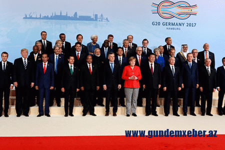 Hamburqda G20 sammiti keçirilir: Tramp Ərdoğanla üz-üzə gəldi