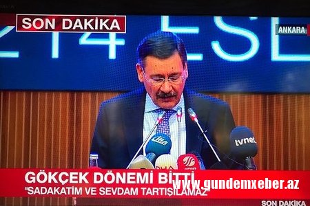 Ankara meri Melih Gökçek istefa verdiyini açıqladı