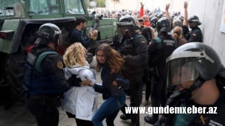 Kataloniya: Müstəqillik referendumunda polis müdaxiləsi