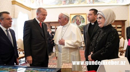 Türkiyə prezidenti Poma Papası ilə görüşüb