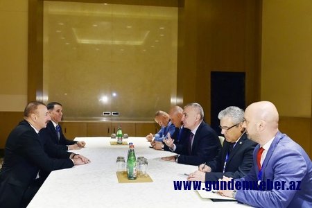 Azərbaycan prezidenti albaniyalı həmkarı ilə görüşüb