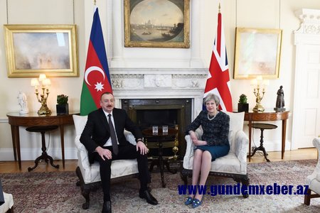 Azərbaycan Prezidenti ilə Böyük Britaniyanın Baş naziri arasında görüş olub