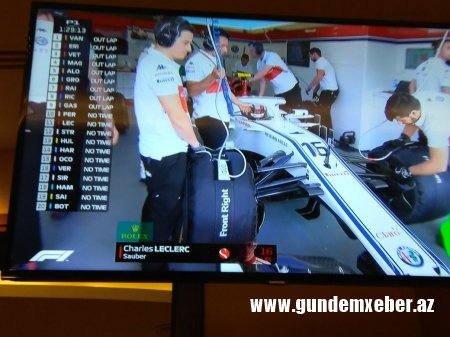Formula 1 yarışının sərbəst yürüşünə start verildi - Fotolar