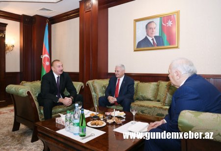 Azərbaycan Prezidenti Binəli Yıldırımla görüşüb 