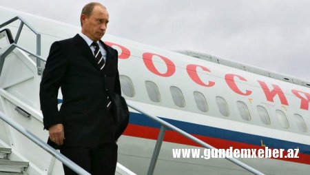 Putin Azərbaycana gəldi - Yaqub Eyyubovla Xələf Xələfov aeroportda qarşıladı + FOTO