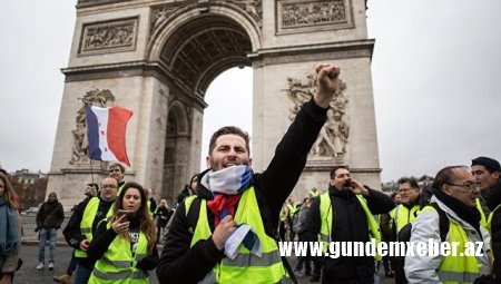 Parisdə etiraz aksiyasi zamanı yüzlərlə insan saxlanılıb - YENİLƏNİB-4