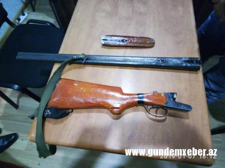 Sabirabadda ƏMƏLİYYAT - Qanunsuz silah-sursat aşkarlandı