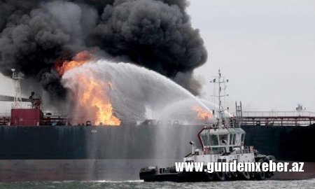 Xəzərdə tanker partladı: 3 ölü, 3 yaralı