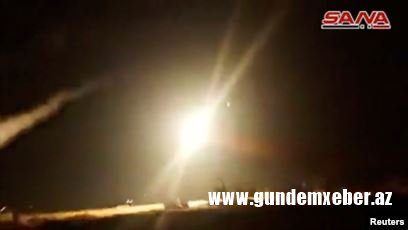 İsrail Dəməşq və Homs vilayətindəki hökumət qüvvələrinin mövqelərinə raket zərbələri endirib