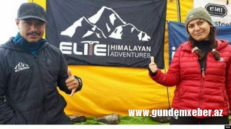 Təbrizli qadın alpinist Himalay zirvəsini fəth edib