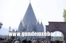 Ermənistanda dünyada ən böyük yezidi məbədi açıldı - FOTO