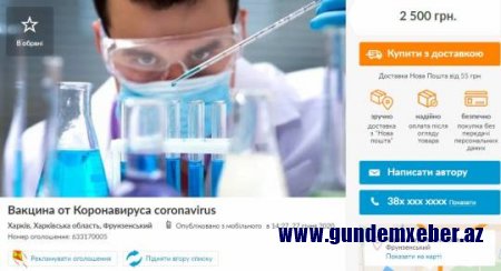 Koronavirus əleyhinə “İsraildə hazırlanmış" "peyvənd” satışı başlandı...