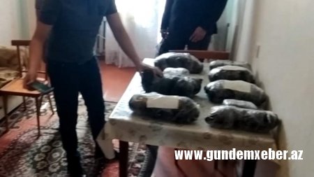 BNMİ-nin əməkdaşları tərəfindən 33 kiloqramdan çox gətirilən narkotik satışının qarşı alınıb -FOTOLAR