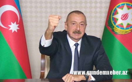 Prezident: "Zəngilan şəhəri və rayonun 6 kəndi işğaldan azad edilib"