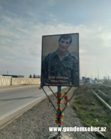 Bakının bu yolundan şəhidlərin şəkilləri yığışdırıldı - FOTO/VİDEO