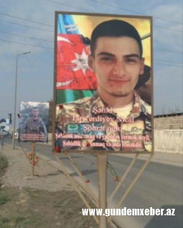 Bakının bu yolundan şəhidlərin şəkilləri yığışdırıldı - FOTO/VİDEO