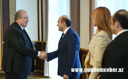 Ermənistan prezidenti müxalifət lideri ilə görüşüb