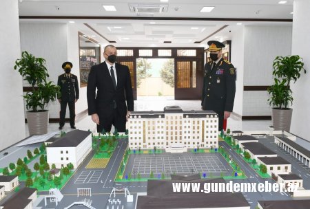 Prezident Daxili Qoşunların hərbi hissəsinin açılışında