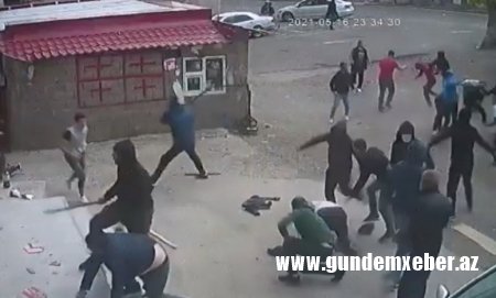Gürcüstanda azərbaycanlılarla svanlar arasında kütləvi dava - VİDEO