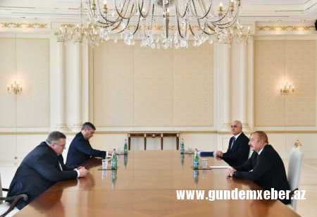 İlham Əliyev Rusiyanın baş nazirinin müavini ilə görüşdü