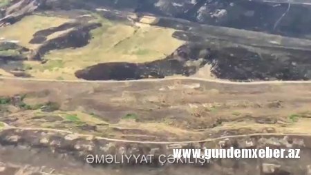 Minalanmış ərazilərdə yanğın: Helikopterlər göndərildi (VİDEO)