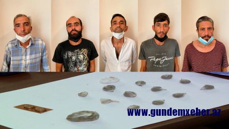 Abşeron rayonunda narkotik vasitələrin satışı ilə məşğul olan 5 nəfər saxlanılıb