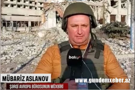 Baku TV əməkdaşı Ukraynadan xəbər verir: “Azərbaycanlı sürücü mühasirəyə düşdü” - VİDEO