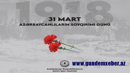 XİN Azərbaycanlıların Soyqırımı Günü ilə bağlı bəyanat yaydı